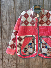 Load image into Gallery viewer, One-of-a-Kind: Diamonds in a Square Flora Jacket (L)