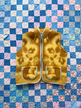 Load image into Gallery viewer, One-of-a-Kind: Ochre Floral Wool Blanket Vest (XS-M)