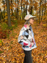 Load image into Gallery viewer, One-of-a-Kind: Triangle Block Cropped Chore Coat (L)