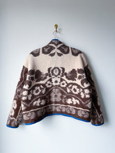 Load image into Gallery viewer, One-of-a-Kind: Folk Art Floral Ukrainian Blanket Flora Jacket (S)