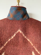 Load image into Gallery viewer, One-of-a-Kind: Chocolate Floral Blanket Field Jacket (L)