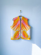 Load image into Gallery viewer, One-of-a-Kind: Sunburst Quilt Vest (L/XL)