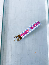 Load image into Gallery viewer, One-of-a-Kind: Vintage Floral Tablecloth Key Fob