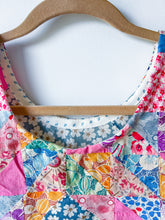 Load image into Gallery viewer, One-of-a-Kind: Ocean Waves Quilt Top Turnaround Tank (S)