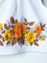 Load image into Gallery viewer, One-of-a-Kind: Vintage Autumn Rose Tablecloth Pearl Snap Tank (M)