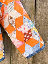 Load image into Gallery viewer, One-of-a-Kind: Tumbling Star KID’S Hooded Flora Jacket (9 year)