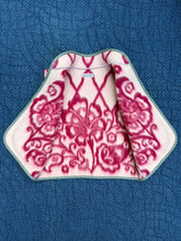 Load image into Gallery viewer, One-of-a-Kind: Fucshia Floral Vintage Blanket Vest (XS-M)