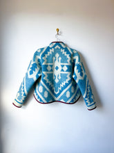 Load image into Gallery viewer, One-of-a-Kind: Ukrainian Geometric Blanket Flora Jacket (S)
