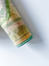 Load image into Gallery viewer, One-of-a-Kind: Green and Lavender Art Deco Floral Wool Blanket Flora Jacket (XS)