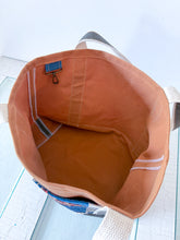 Load image into Gallery viewer, One-of-a-Kind: 19th Century Indigo Triangle Boat Tote