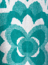 Load image into Gallery viewer, One-of-a-Kind: Kelly Green Floral Wool Ukrainian Blanket Hooded Flora Jacket (L)