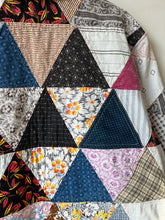 Load image into Gallery viewer, One-of-a-Kind: Triangle Block Cropped Chore Coat (L)
