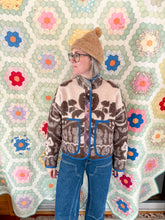 Load image into Gallery viewer, One-of-a-Kind: Folk Art Floral Ukrainian Blanket Flora Jacket (S)