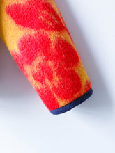 Load image into Gallery viewer, One-of-a-Kind: Red and Goldenrod Floral Ukrainian Blanket Flora Jacket (S)