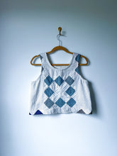 Load image into Gallery viewer, One-of-a-Kind: Chimney Sweep Quilt Top Turnaround Tank (S)