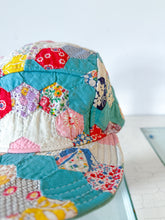 Load image into Gallery viewer, One-of-a-Kind: Grandmother's Flower Garden 5 Panel Hat #2
