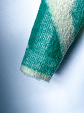 Load image into Gallery viewer, One-of-a-Kind: Kelly Green Floral Ukrainian Wool Blanket Flora Jacket (S)