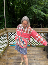 Load image into Gallery viewer, One-of-a-Kind: Diamonds in a Square Flora Jacket (L)