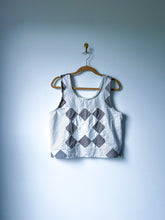 Load image into Gallery viewer, One-of-a-Kind: Chimney Sweep Quilt Top Turnaround Tank (M/L)