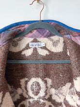 Load image into Gallery viewer, One-of-a-Kind: Folk Art Floral Ukrainian Blanket Flora Jacket (S)