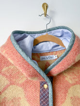 Load image into Gallery viewer, One-of-a-Kind: Golden Dawn Wool Blanket Hooded Flora Jacket (M)