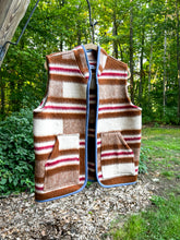 Load image into Gallery viewer, One-of-a-Kind: Ukrainian Wool Blanket Vest (L/XL)
