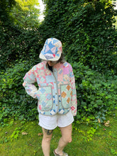 Load image into Gallery viewer, One-of-a-Kind: Economy Nine Patch Flora Jacket (S)