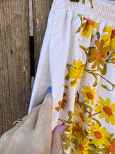 Load image into Gallery viewer, One-of-a-Kind: Vintage Yellow Daisy Tablecloth Easy Pant (S)