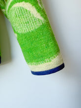 Load image into Gallery viewer, One-of-a-Kind: Bright Green Floral Ukrainian Blanket Flora Jacket (M)