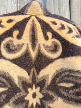 Load image into Gallery viewer, One-of-a-Kind: Chocolate Floral Ukrainian Blanket Flora Jacket (L)