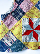 Load image into Gallery viewer, One-of-a-Kind: Eight Point Star and a Nine Patch Quilt Top Turnaround Tank (S)