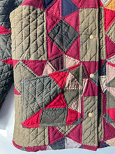 Load image into Gallery viewer, One-of-a-Kind: 19th Century Twinkling Star Lined Chore Coat (L)