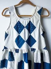 Load image into Gallery viewer, One-of-a-Kind: Indigo Nine Patch Turnaround Dress (S)