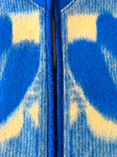 Load image into Gallery viewer, One-of-a-Kind: Blue and Yellow Floral Ukrainian Blanket Vest (L/XL)