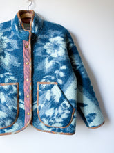 Load image into Gallery viewer, One-of-a-Kind: Ukrainian Sapphire Blanket Flora Jacket (M)