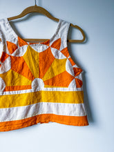 Load image into Gallery viewer, One-of-a-Kind: Sunburst Quilt Top Turnaround Tank (S)