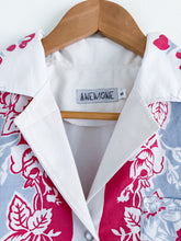 Load image into Gallery viewer, One-of-a-Kind: Vintage Red Floral Tablecloth Shaftsbury Shirt (S)