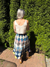 Load image into Gallery viewer, One-of-a-Kind: Diamond Quilt Top Skirt (M)