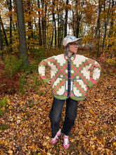 Load image into Gallery viewer, One-of-a-Kind: Irish Chain Flora Jacket (L)
