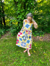 Load image into Gallery viewer, One-of-a-Kind: Eight Point Star and a Nine Patch Quilt Top Turnaround Tank (S)