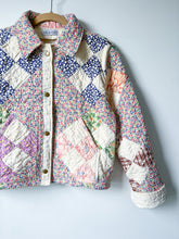 Load image into Gallery viewer, One-of-a-Kind: Nine Patch Cropped Chore Coat (XS/S)