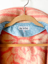 Load image into Gallery viewer, One-of-a-Kind: Floral Wool Blanket Cropped Chore Coat (M)