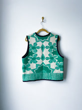 Load image into Gallery viewer, One-of-a-Kind: Floral Wool Blanket Snap Front Vest (L)