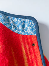 Load image into Gallery viewer, One-of-a-Kind: Red and Goldenrod Floral Ukrainian Blanket Flora Jacket (M)