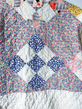 Load image into Gallery viewer, One-of-a-Kind: Nine Patch Cropped Chore Coat (XS/S)