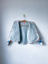 Load image into Gallery viewer, One-of-a-Kind: Patchwork Blues Flora Jacket (S)
