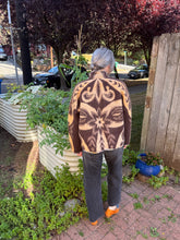 Load image into Gallery viewer, One-of-a-Kind: Chocolate Floral Ukrainian Blanket Flora Jacket (M)