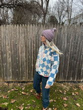 Load image into Gallery viewer, One-of-a-Kind: Patchwork Blues Flora Jacket (S)