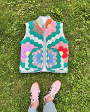 Load image into Gallery viewer, One-of-a-Kind: Grandmother's Flower Garden Vest #1