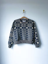 Load image into Gallery viewer, One-of-a-Kind: Navy Coverlet Pullover (M)